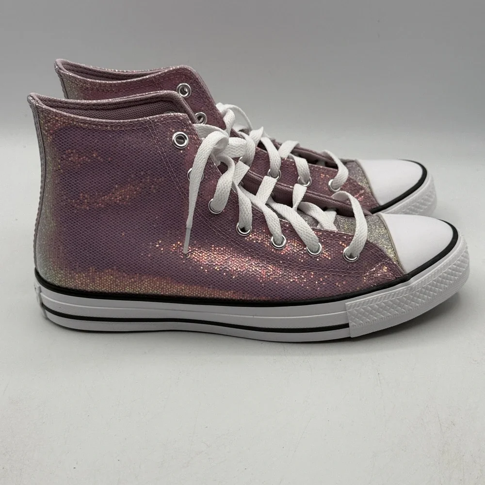 Converse Chuck Taylor All Star Hi Kids 7 Altitude Lilac Shimmer A14333C